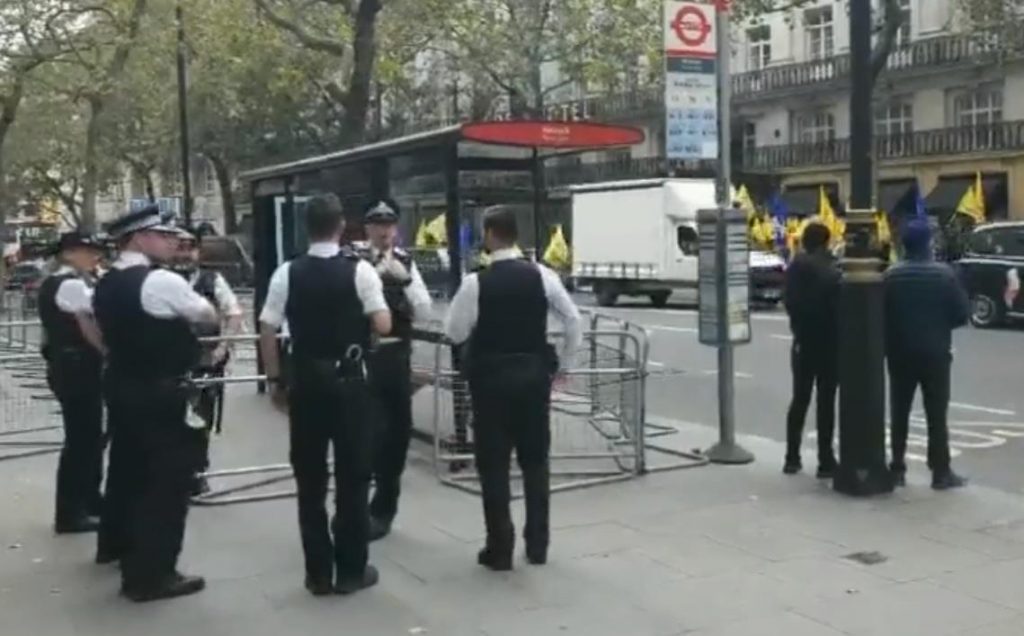 Pro-Khalistan groups stage protest at India House in London