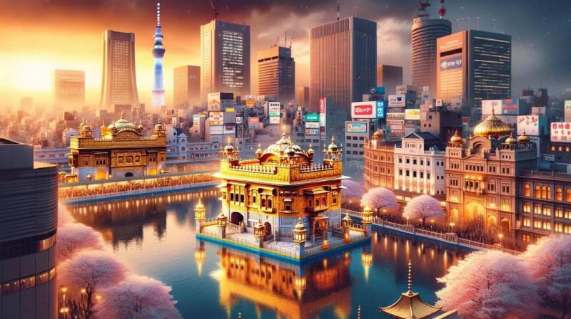 Darbar Sahib AI Photos: AI creates pics of Sri Harmandir Sahib at world’s famous places