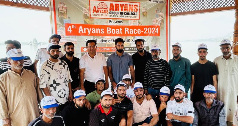 Aryans Group of Colleges Chandigarh organises 4th Aryans Shikara Race at Dal Lake, Srinagar