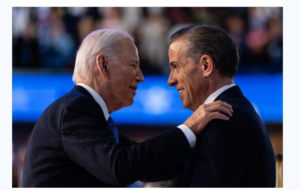 Joe Biden pardons his son Hunter Biden on gun, tax charges*
