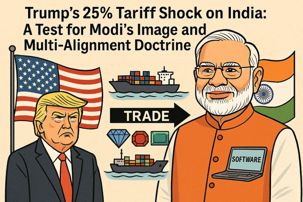 Trump’s 25% Tariff Cliff: A Test for PM Modi’s Image and Multi-Alignment Doctrine-By Karan Bir Singh Sidhu, IAS (Retd.)