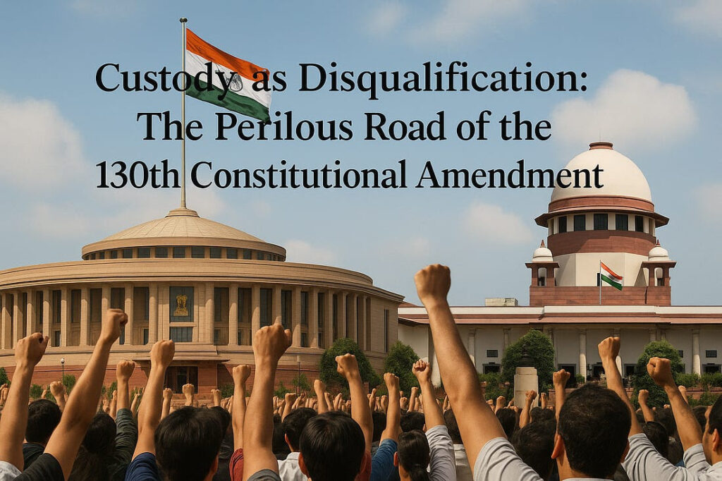 Why the 130th Amendment is Theatre, Not Reform-Karan Bir Singh Sidhu, IAS (Retd.)