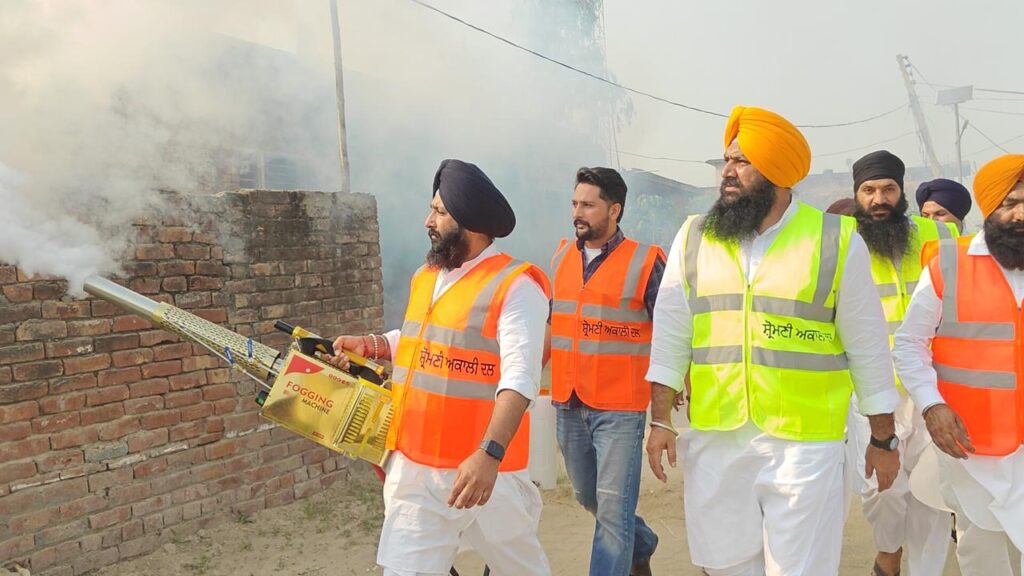 2,000 YAD volunteers are doing Sewa with fogging machines provided by S. Sukhbir Singh Badal: Sarabjeet Singh Jhinjer