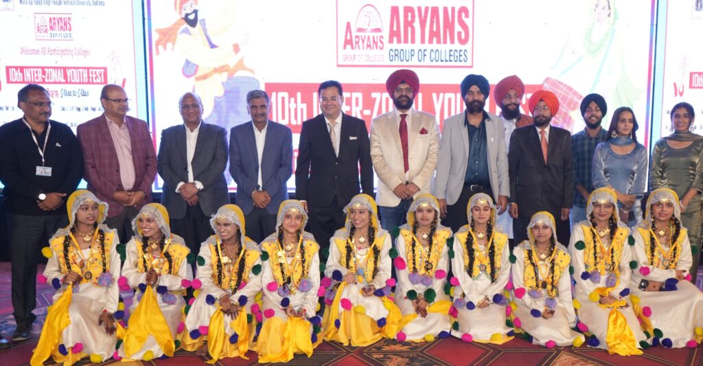 Aryans Luddi Team Shines in MRSPTU Inter-Zonal Youth Fest, Bags 3rd Position