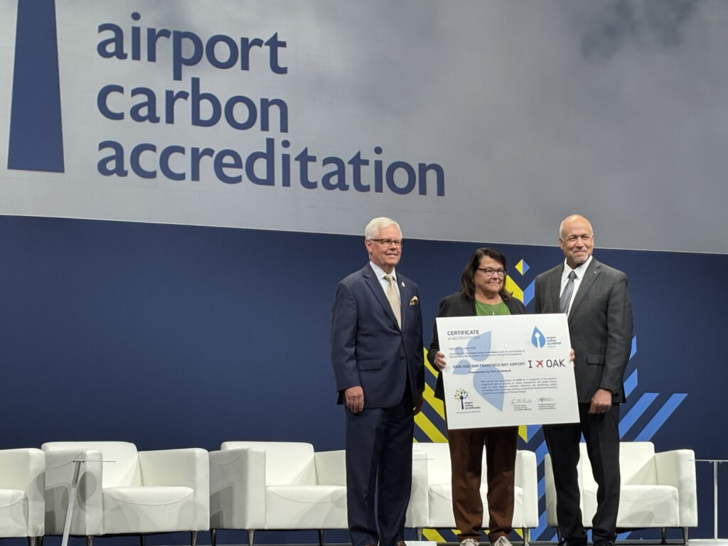 OAK achieves Level 4 Airport Carbon Accreditation