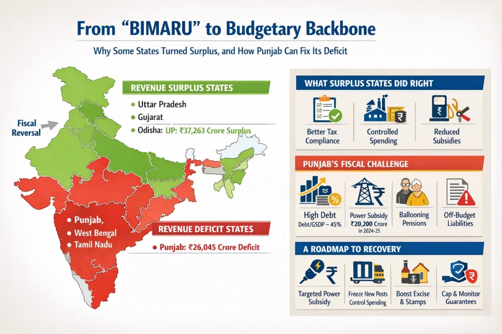 From “BIMARU” to Budgetary Backbone: The Fiscal Reversal That Should Wake Up Punjab-KBS Sidhu  Retired IAS