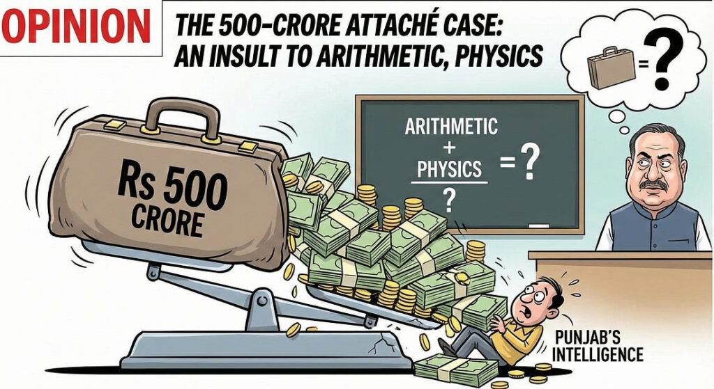 The Rs 500-Crore Attaché Case: An Insult to Arithmetic, Physics – and Punjab’s Intelligence-KBS Sidhu IAS(Retd)