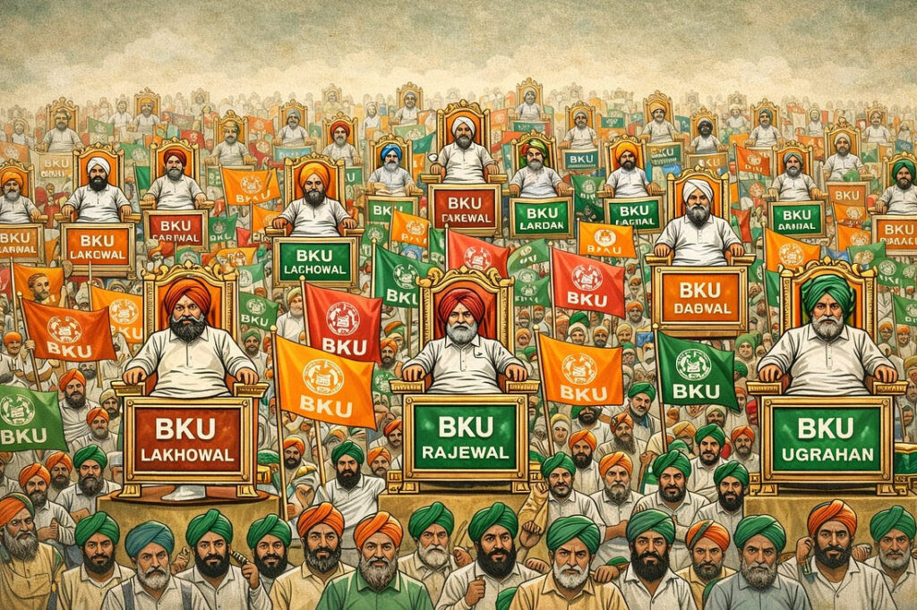 From Kisan Cause to Personal Fiefdoms: The Tragedy of Punjab’s Fragmented Farmer Unions- By Gurpartap Singh Mann