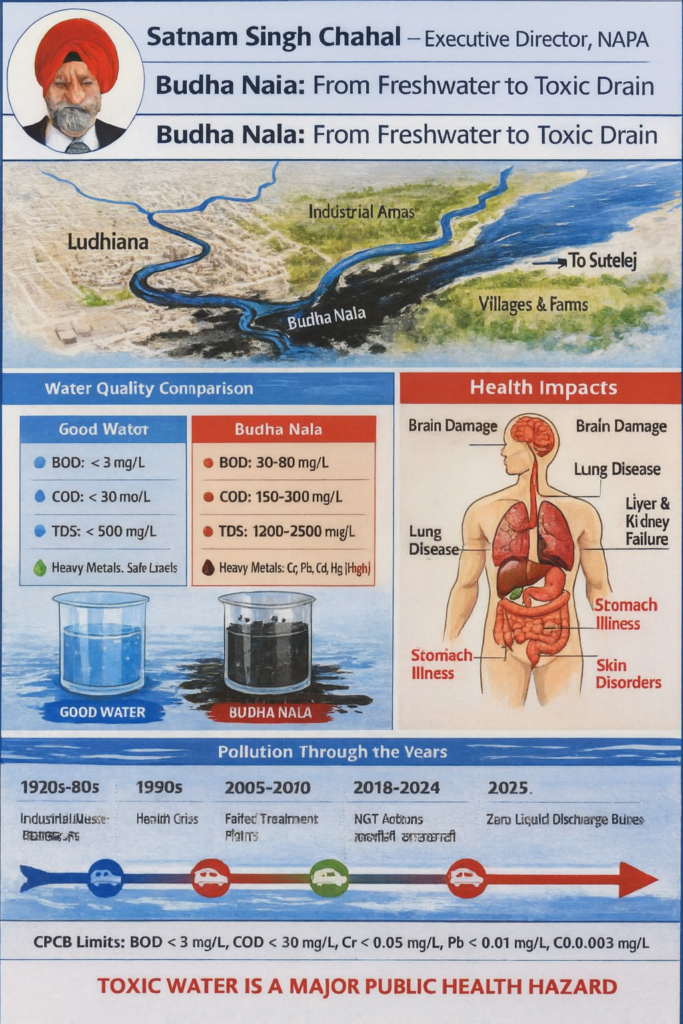 Budha Nala, Ludhiana: A River of Neglect, Pollution, and Shared Responsibility-Satnam Singh Chahal