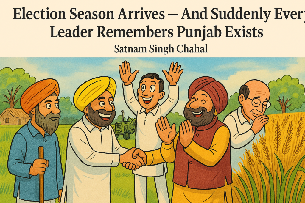 Punjab Di Mitti Te Vote Di Khushboo — Politicians Return in Full Bloom