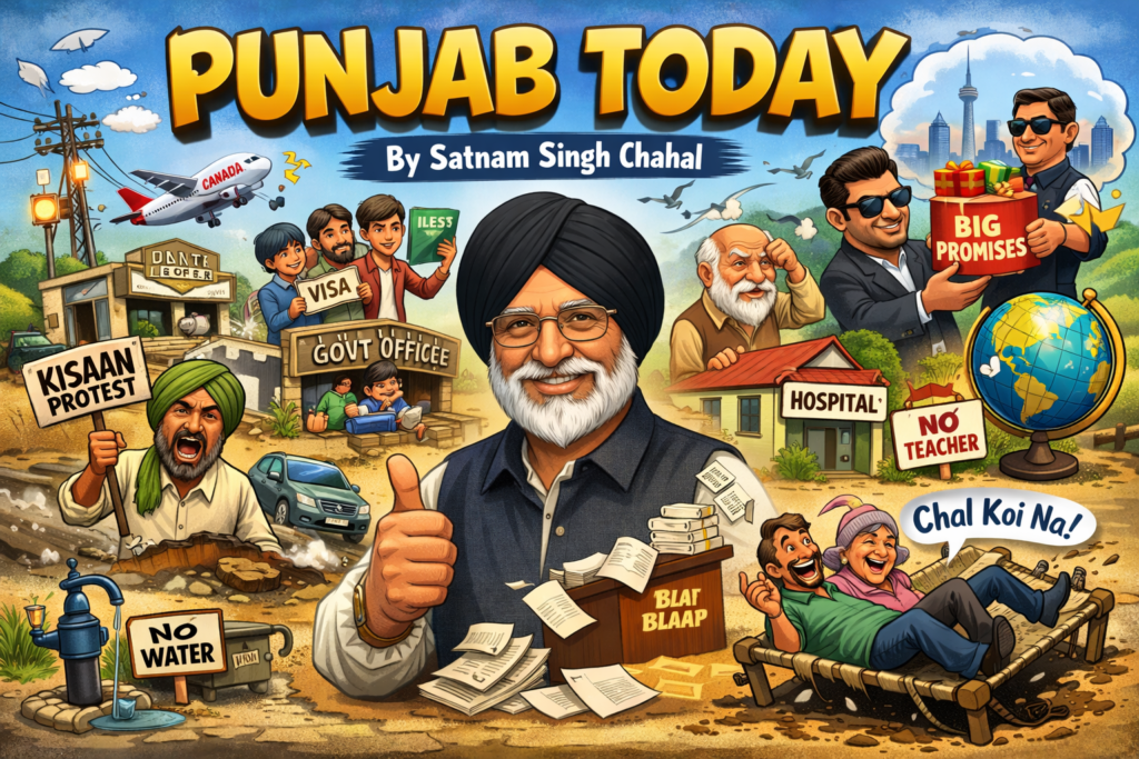 Satire / Comic Article– Punjab Today –  By Satnam Singh Chahal
