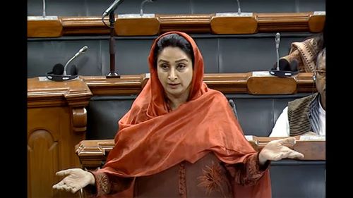MP Smt. Harsimrat Kaur Badal raised  Illegal Migration and Donkey Routes in Parliament 