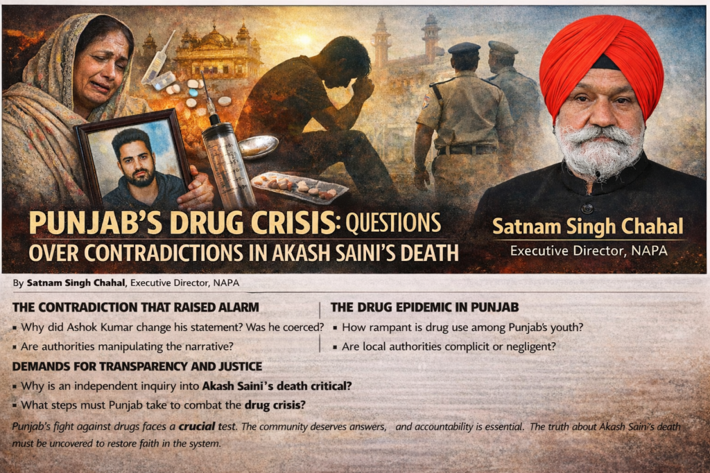Punjab’s Drug Crisis Deepens Amid Confusion in Akash Saini Case