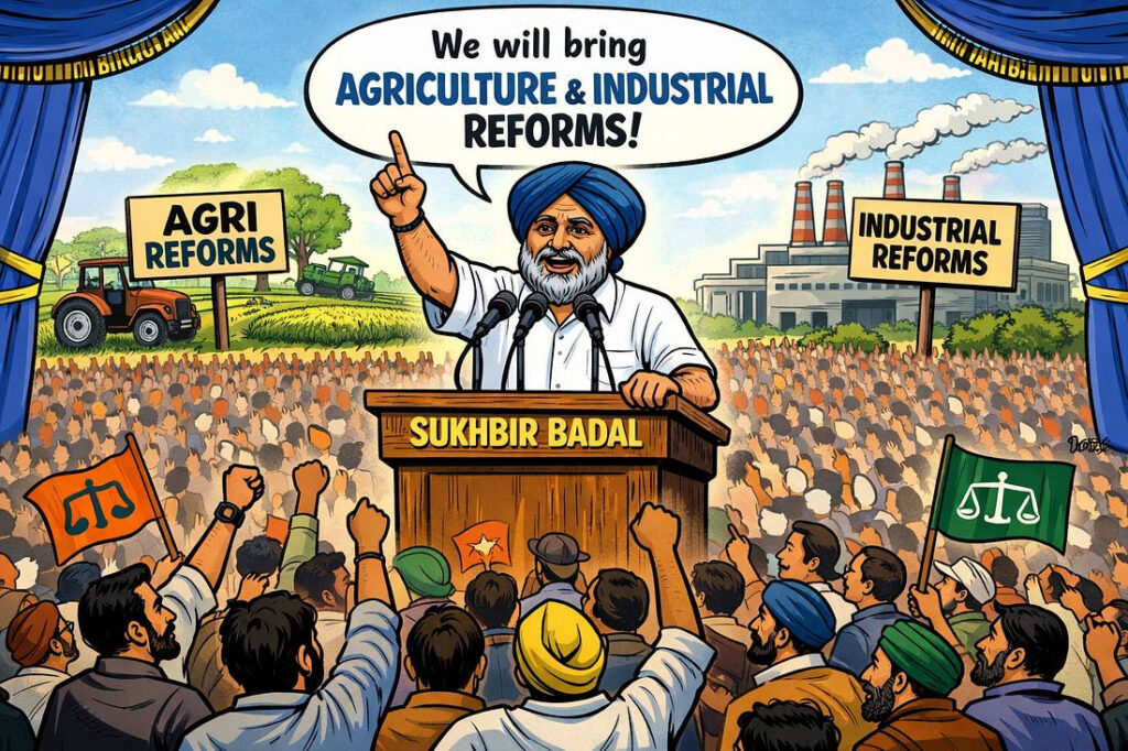Sukhbir Badal’s call for Agri Reform Revival: Between Risk, Memory and Political Signalling- GPS Mann