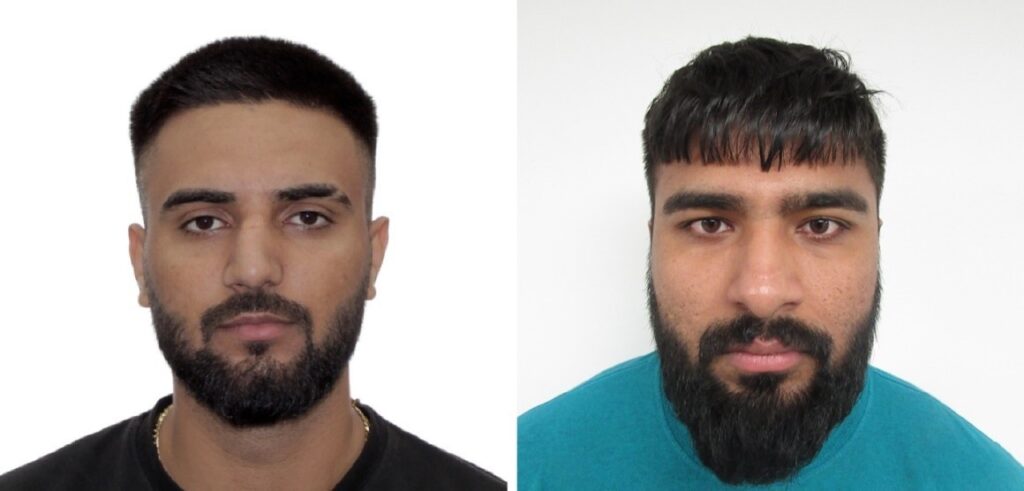 Arshdeep Singh,Sukhnaaz Singh Sandhu  CBSA continues to investigate individuals alleged to be engaged in extortion and extortionact