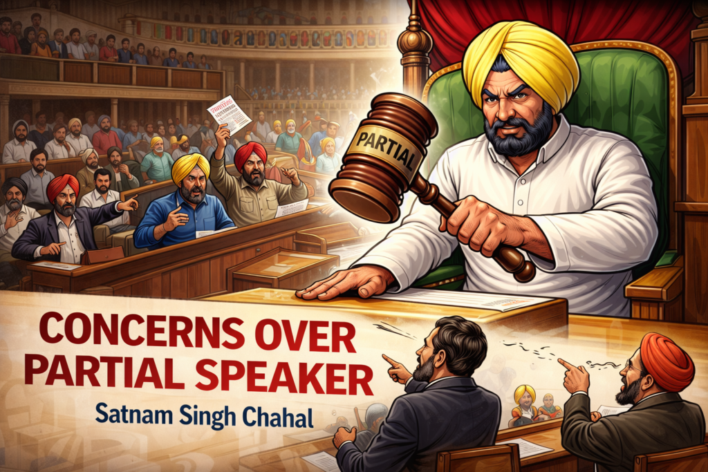 Assembly Speaker Must Remain Neutral: Satnam Singh Chahal