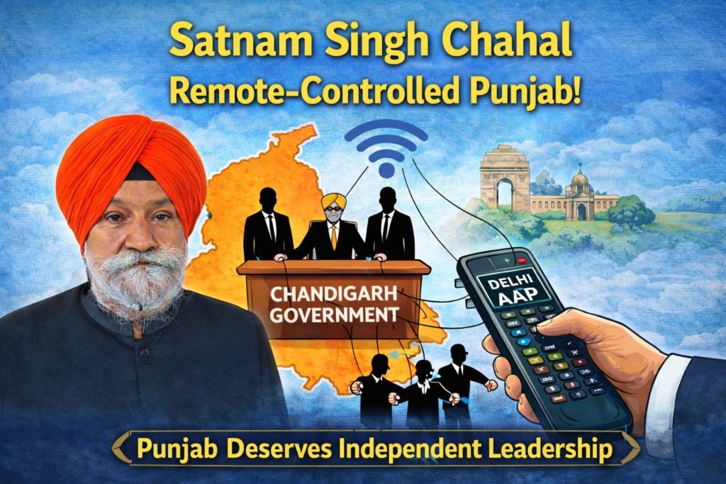 Satirical article: Punjab Government on Remote Control: Chandigarh Office, Delhi Decisions