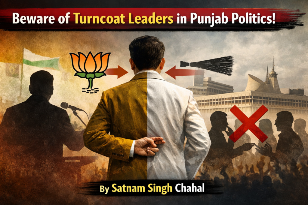 Don’t trust turncoat leaders-Satnam Singh Chahal