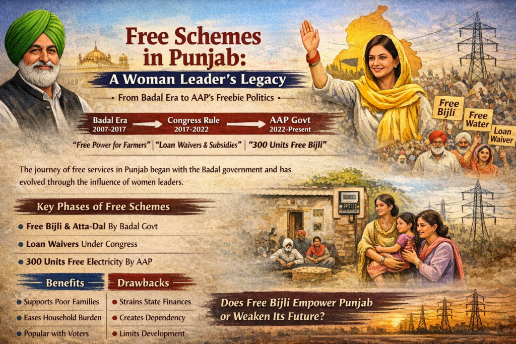 Free Services Politics in Punjab: Welfare Governance or Electoral Strategy? Satnam Sngh Chahal