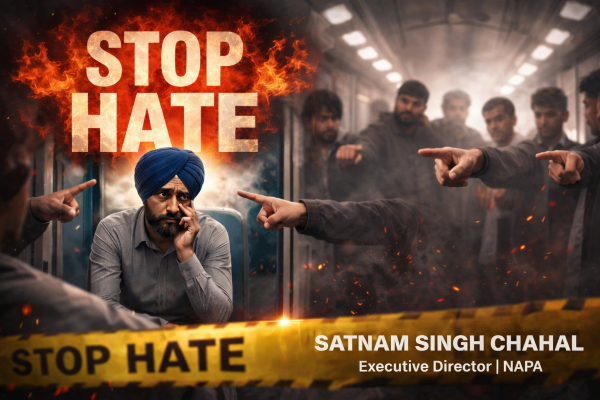 NAPA Condemns Targeted Hate Attack on Sikh Man, Calls It a Dangerous Rise in Bigotry