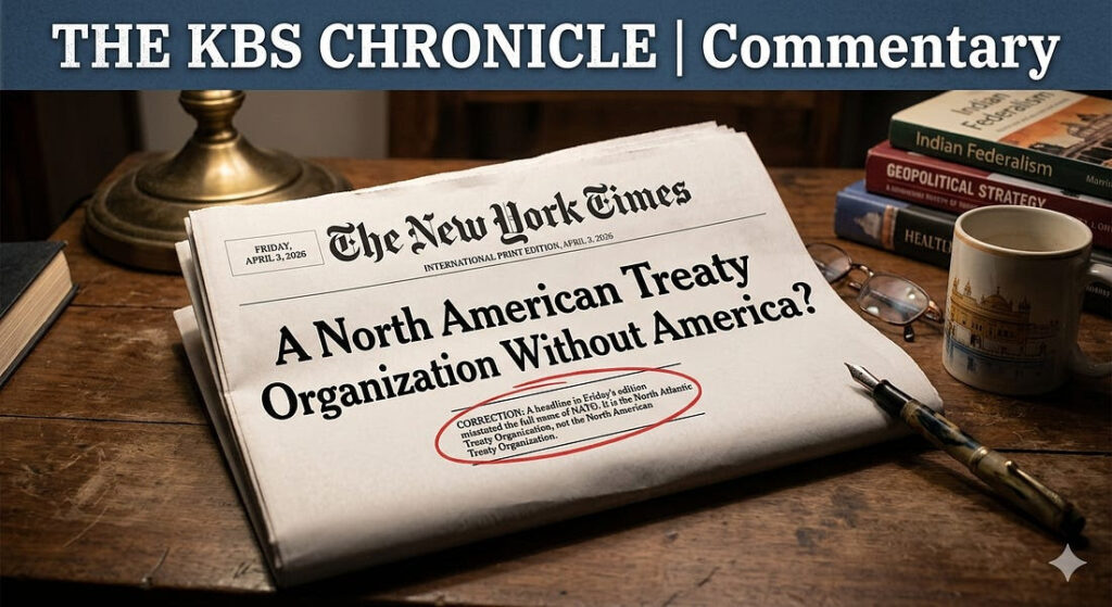 When The New York Times Forgot What NATO Stands For – KBS Sidhu, IAS (retd.)