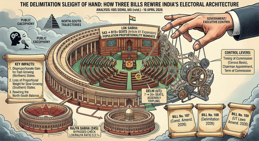The Delimitation Sleight of Hand: How Three Bills Introduced Today Rewire India’s Electoral Architecture-KBS Sidhu