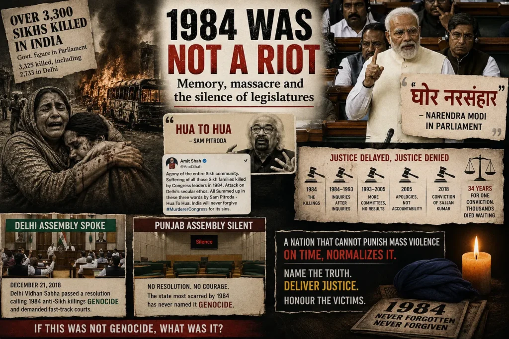 1984 Was Not a Riot Memory, massacre and the silence of legislatures- GPS Mann