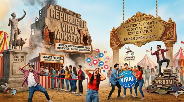 Welcome to the Republic of Viral Nonsense A Satirical Comedy on Social Media Exploitation-Satnam Singh Chahal