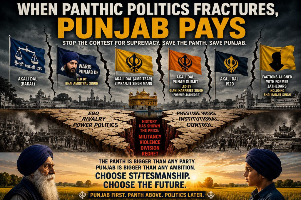 Punjab Needs Panthic Statesmanship, Not A Contest for Supremacy GPS Mann