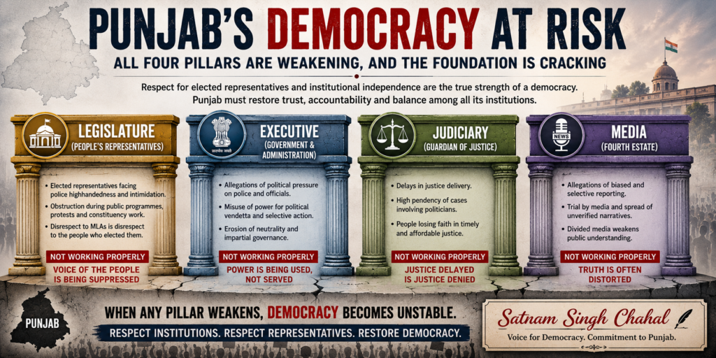 Democracy and Dignity in Punjab: Rising Concerns Over Treatment of Public Representatives-Satnam Singh Chahal