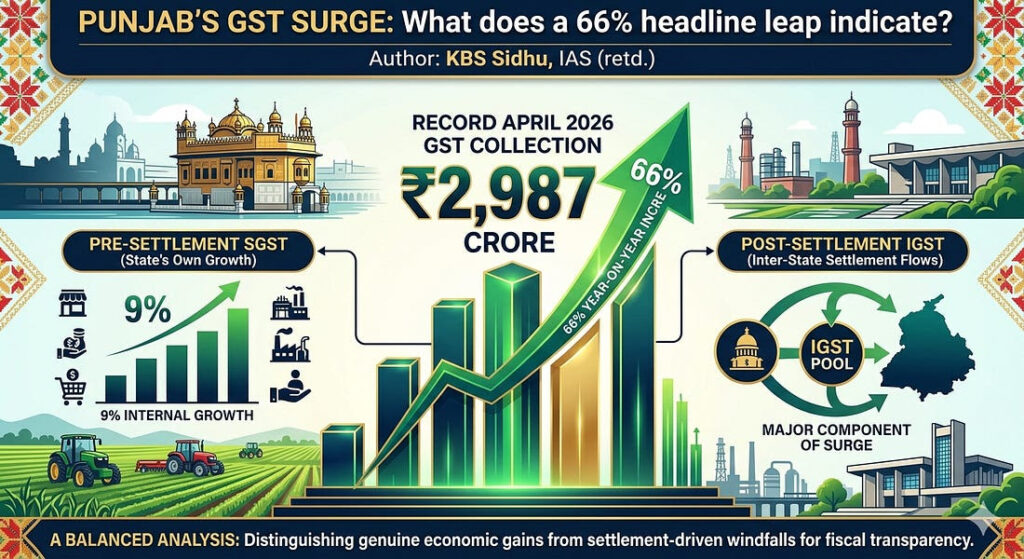 Punjab’s GST Surge: Credit Where Due, Clarity Where Needed-KBS Sidhu IAS(Retd)