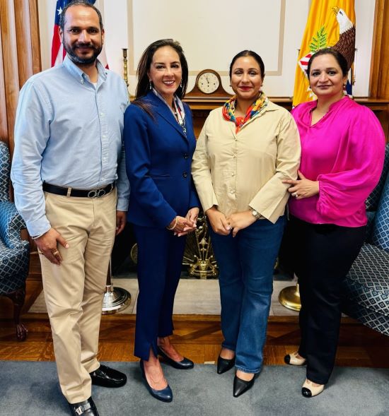 BJP Punjab State Secretary Daman Bajwa Meets U.S. Assistant Attorney General Harmeet Dhillon in Washington