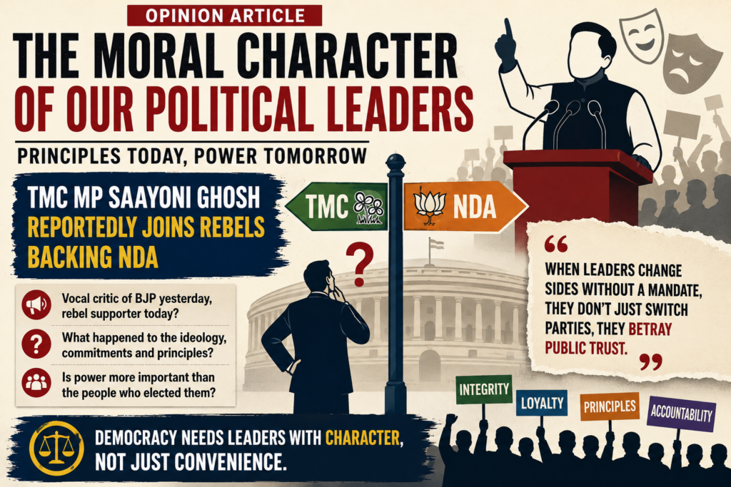 The Moral Character of Our Political Leaders: Principles Today, Power Tomorrow