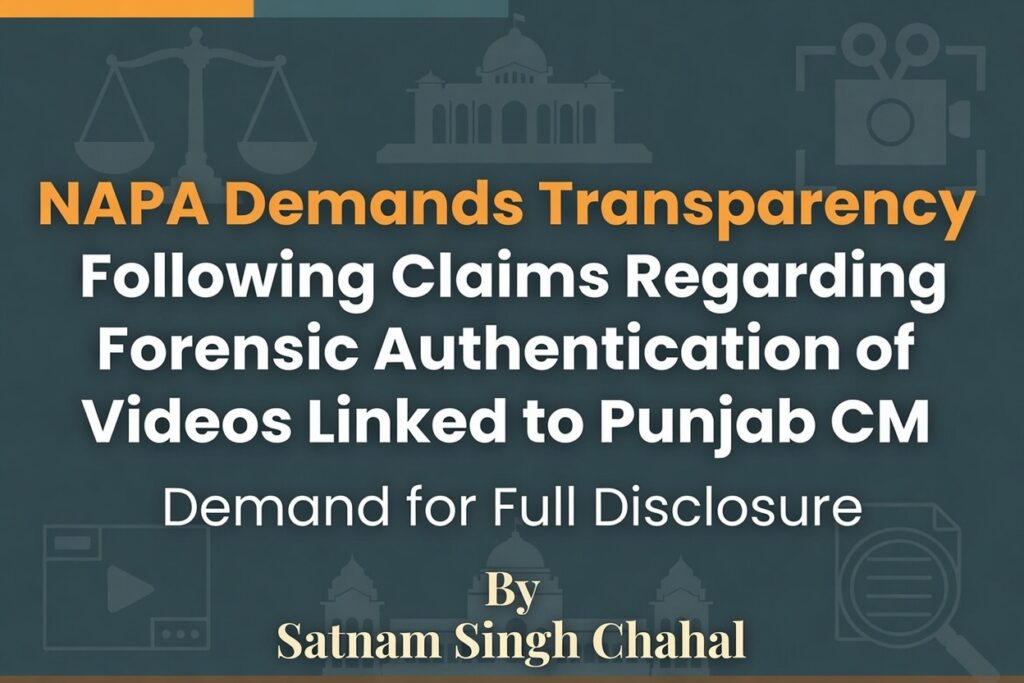 NAPA Demands Transparency Following Claims Regarding Forensic Authentication of Videos