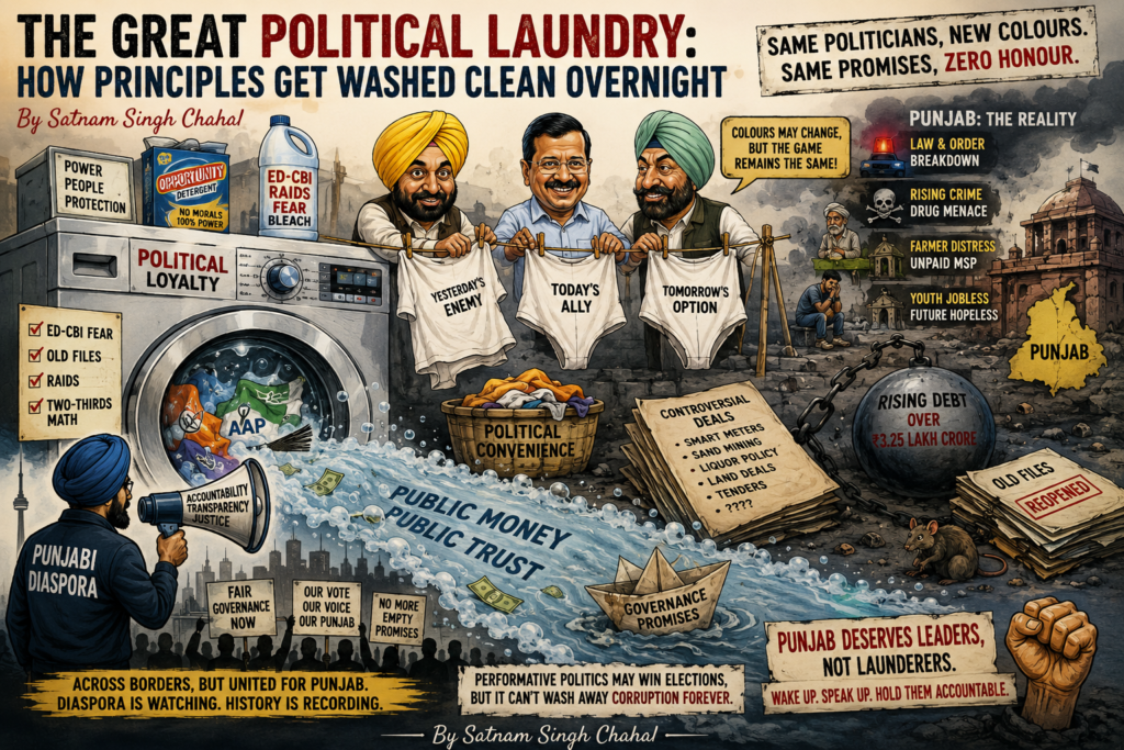 Political Laundry: How Principles Get Washed Clean Overnight”