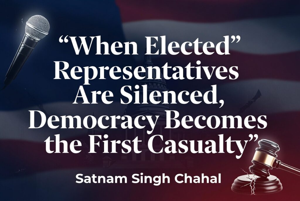 When Elected Representatives Are Silenced, Democracy Becomes the First Casualty