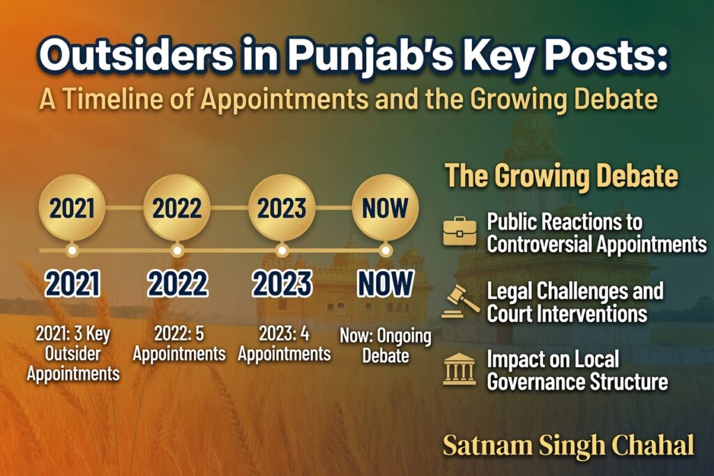 Outsiders in Punjab’s Key Posts: A Timeline of Appointments and the Growing Debate