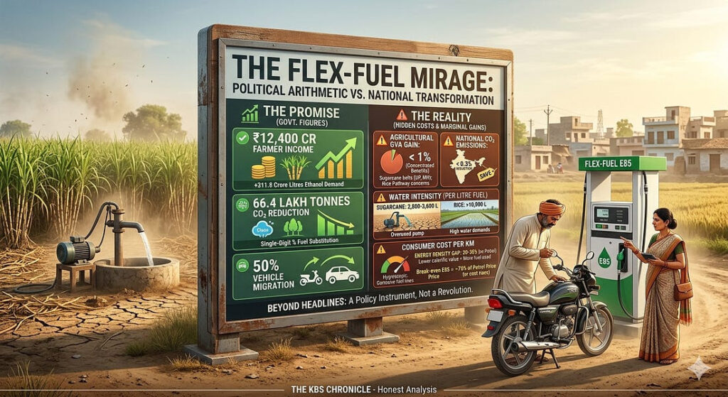 The Flex-Fuel Mirage: When Political Arithmetic Is Presented as National Transformation-KBS.Sidhu IAS Retd