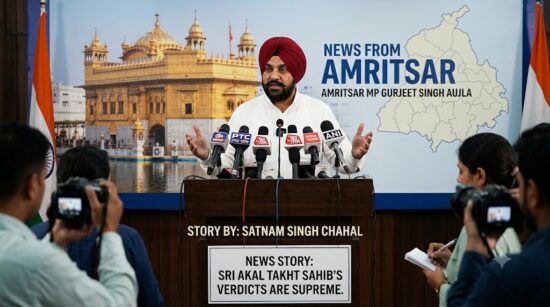 Amritsar MP Gurjeet Singh Aujla Demands Punjab CM’s Resignation Following Akal Takht Verdict