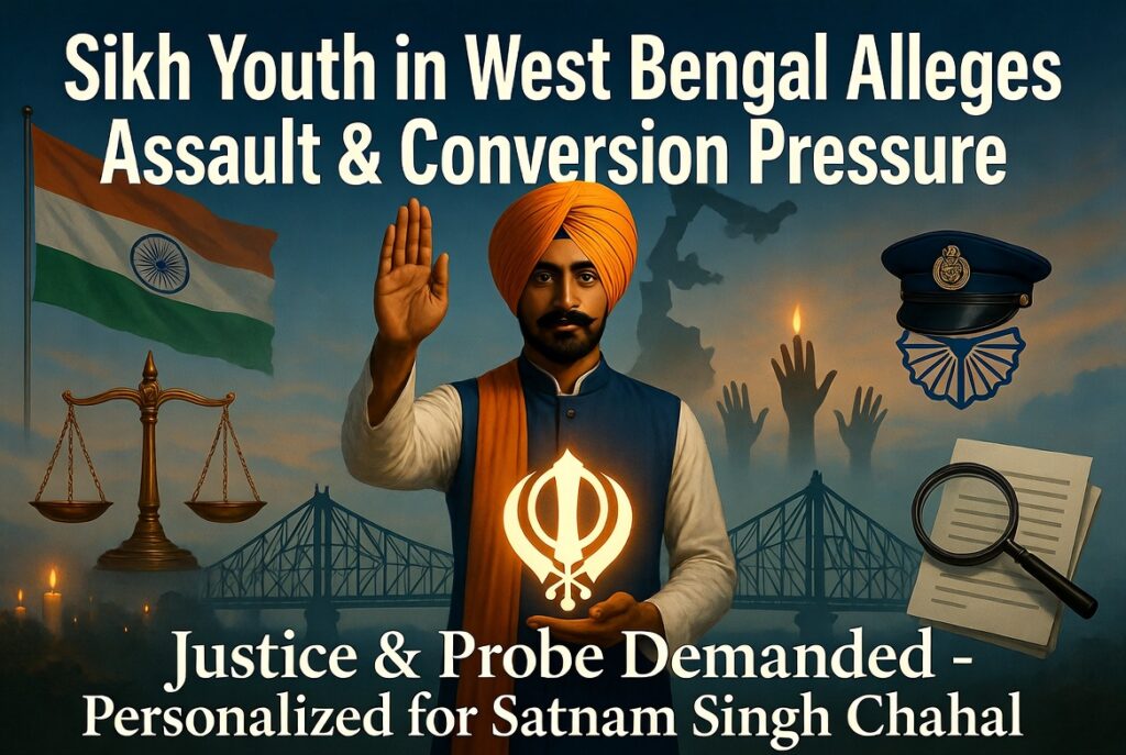 Sikh Youth in West Bengal Alleges Assault and Religious Conversion Pressure; Probe Demanded