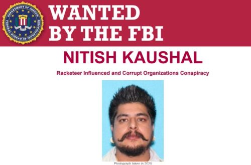 FBI Most Wanted: Nitish Kaushal Allegedly Linked to Punjab-Originated Transnational Crime Group Operating in California