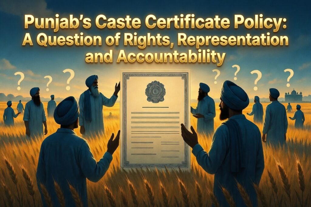 Punjab’s Caste Certificate Policy: A Question of Rights, Representation and Accountability