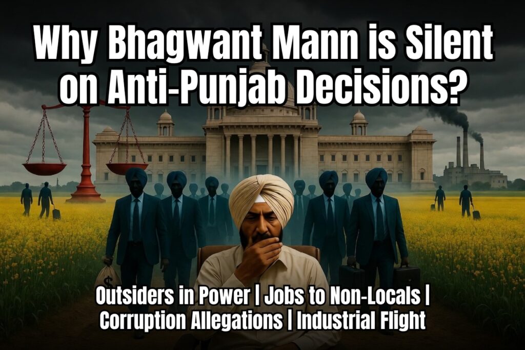 Why Punjab CM Bhagwant Mann Appears Silent Amid Rising Accusations of Anti-Punjab Decisions
