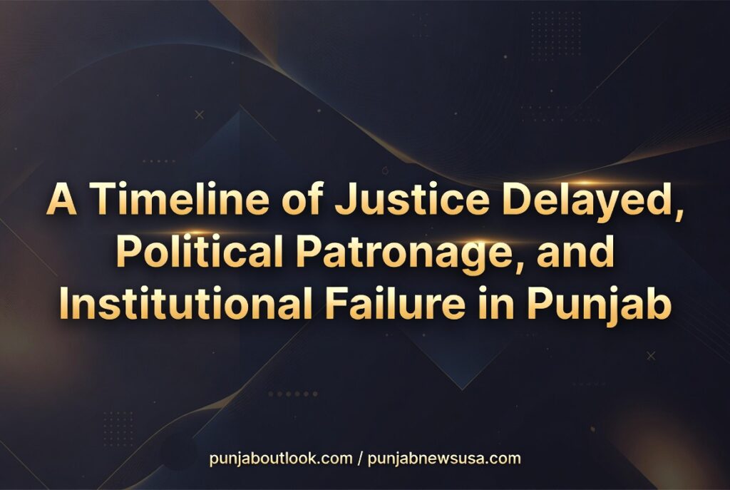 A Timeline of Justice Delayed, Political Patronage, and Institutional Failure in Punjab