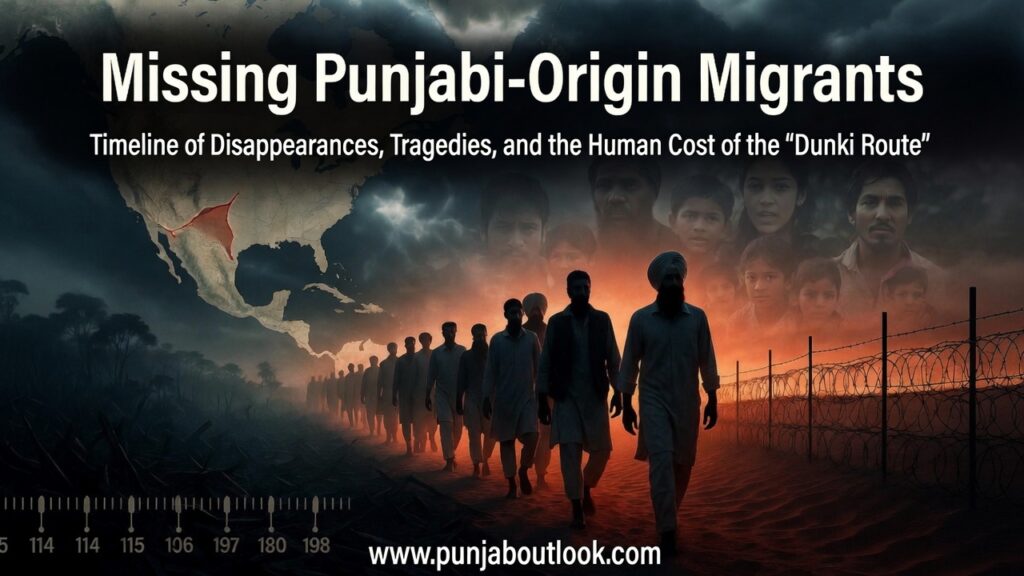Missing Punjabi-Origin Migrants Timeline of Disappearances, Tragedies, and the Human Cost of the “Dunki Route