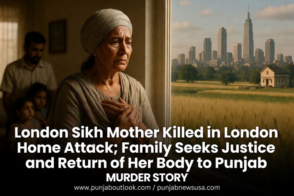 Young Sikh Mother Killed in London Home Attack; Family Seeks Justice and Return of Her Body to Punjab