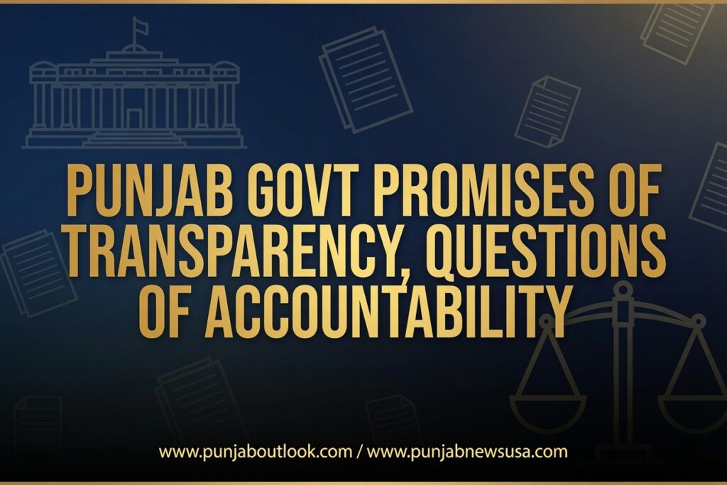 Punjab Govt Promises of Transparency, Questions of Accountability