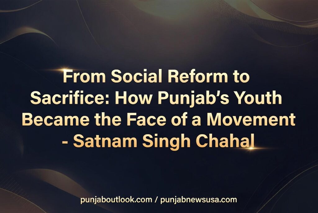 From Social Reform to Sacrifice: How Punjab’s Youth Became the Face of a Movement-Satnam Singh Chahal