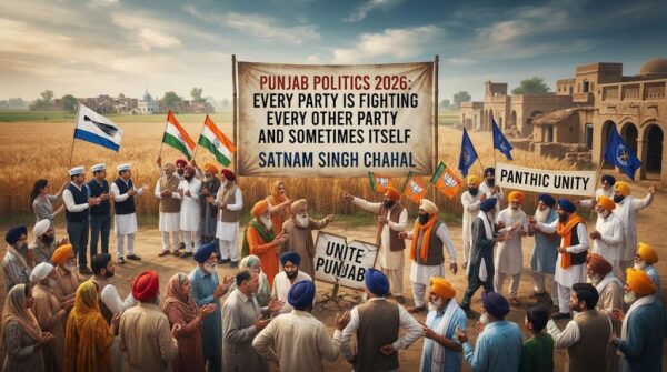 Punjab Politics 2026 : Every party is fighting every  other party and sometimes itself-Satnam Singh Chahal