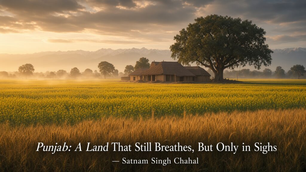 Punjab: A Land That Still Breathes, But Only in Sighs-Satnam Singh Chahal